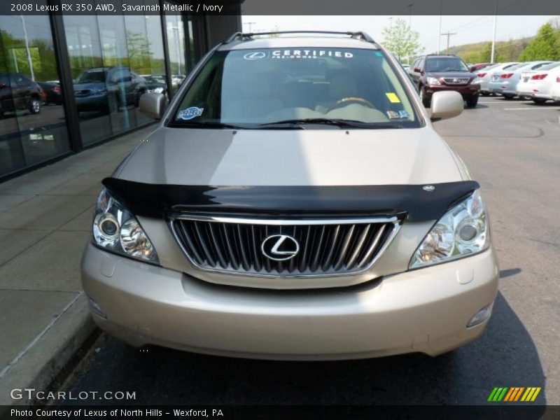 Savannah Metallic / Ivory 2008 Lexus RX 350 AWD