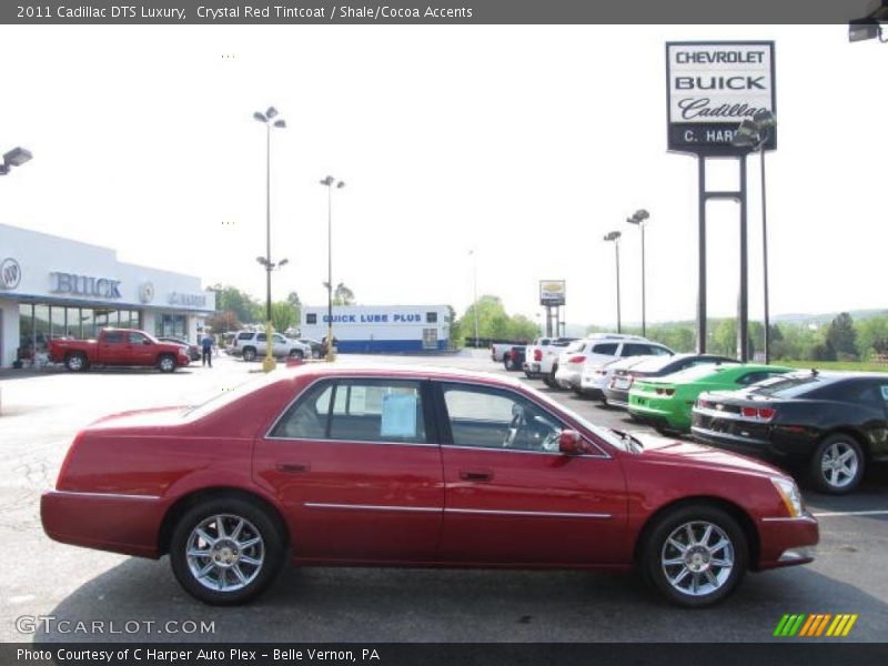Crystal Red Tintcoat / Shale/Cocoa Accents 2011 Cadillac DTS Luxury