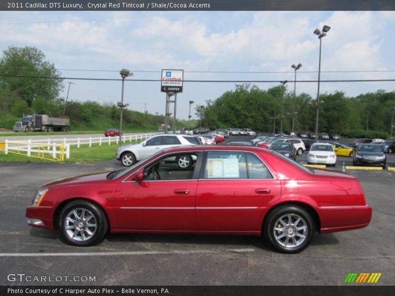 Crystal Red Tintcoat / Shale/Cocoa Accents 2011 Cadillac DTS Luxury