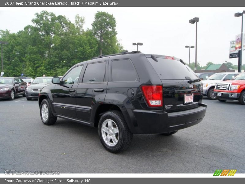 Black / Medium Slate Gray 2007 Jeep Grand Cherokee Laredo