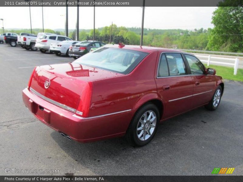 Crystal Red Tintcoat / Shale/Cocoa Accents 2011 Cadillac DTS Luxury