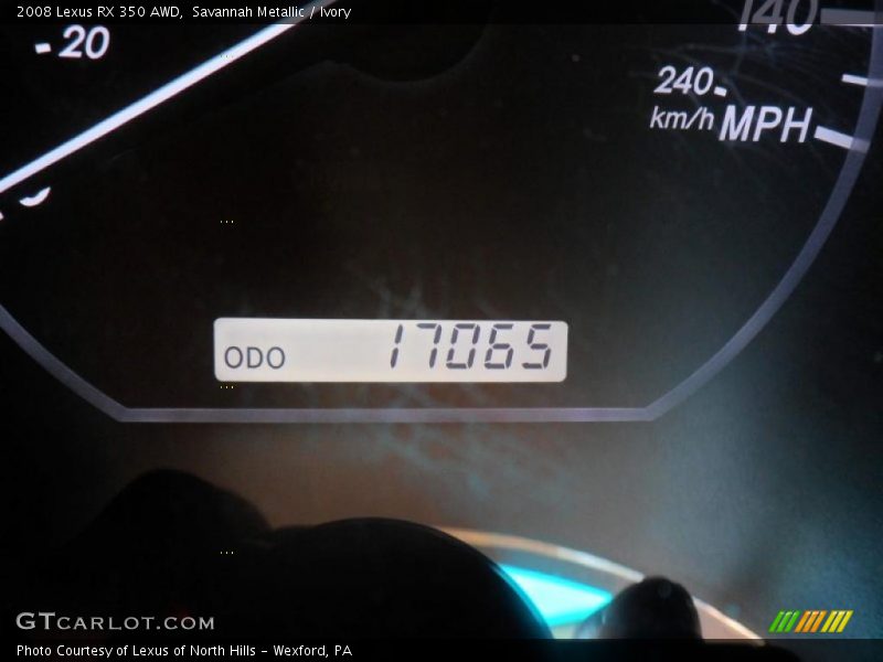 Savannah Metallic / Ivory 2008 Lexus RX 350 AWD