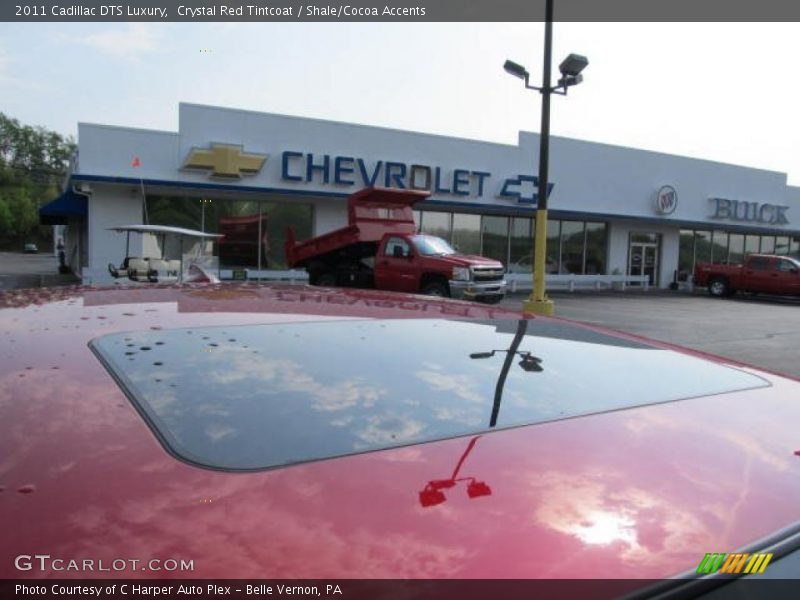 Crystal Red Tintcoat / Shale/Cocoa Accents 2011 Cadillac DTS Luxury