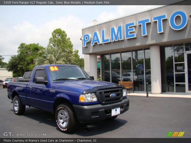 Sonic Blue Metallic / Medium Dark Flint 2006 Ford Ranger XLT Regular Cab