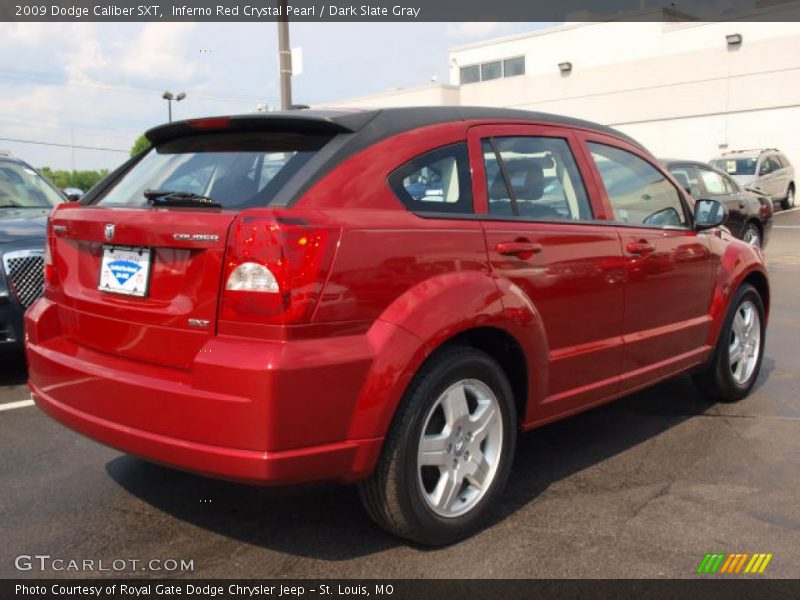 Inferno Red Crystal Pearl / Dark Slate Gray 2009 Dodge Caliber SXT