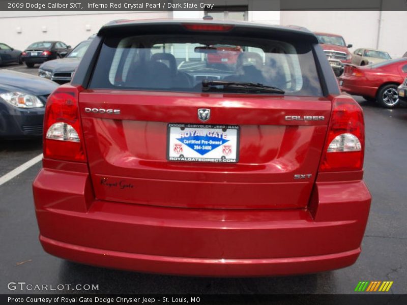 Inferno Red Crystal Pearl / Dark Slate Gray 2009 Dodge Caliber SXT