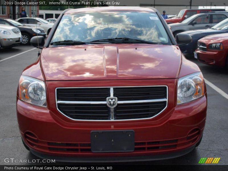 Inferno Red Crystal Pearl / Dark Slate Gray 2009 Dodge Caliber SXT