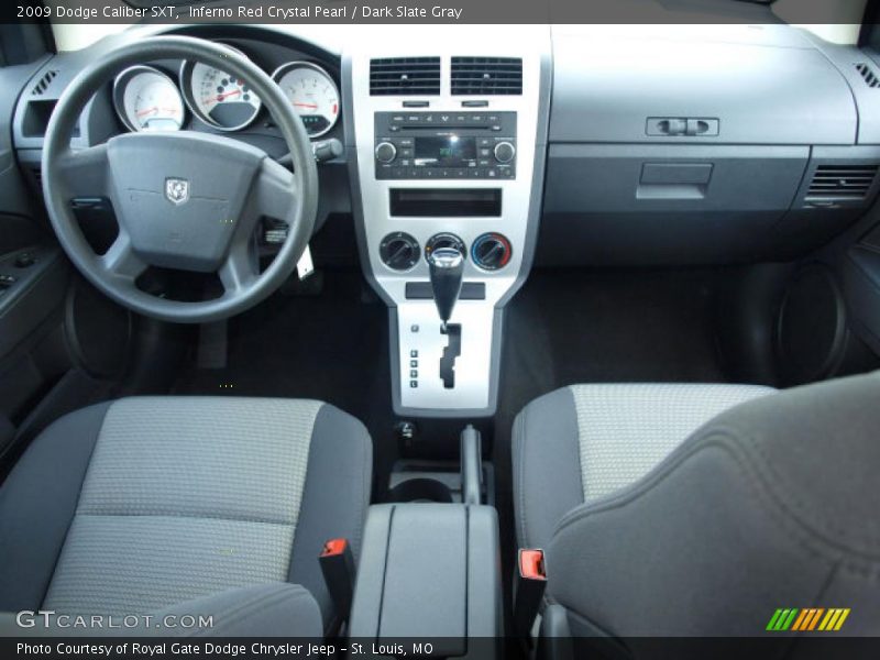 Inferno Red Crystal Pearl / Dark Slate Gray 2009 Dodge Caliber SXT