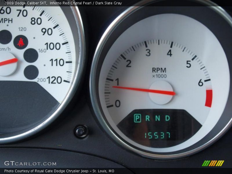 Inferno Red Crystal Pearl / Dark Slate Gray 2009 Dodge Caliber SXT