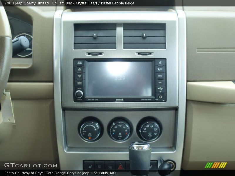 Brilliant Black Crystal Pearl / Pastel Pebble Beige 2008 Jeep Liberty Limited