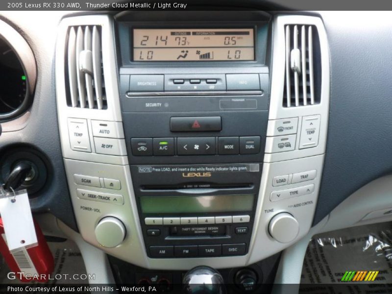 Controls of 2005 RX 330 AWD