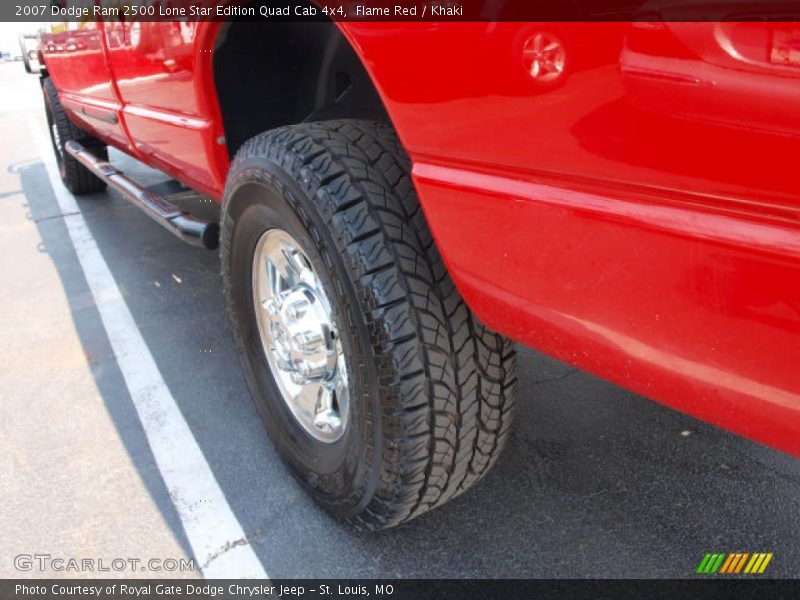 Flame Red / Khaki 2007 Dodge Ram 2500 Lone Star Edition Quad Cab 4x4