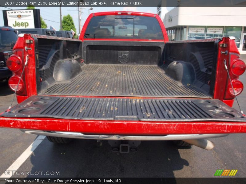 Flame Red / Khaki 2007 Dodge Ram 2500 Lone Star Edition Quad Cab 4x4