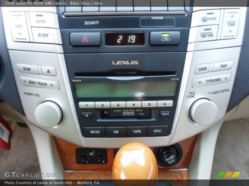 Black Onyx / Ivory 2008 Lexus RX 400h AWD Hybrid