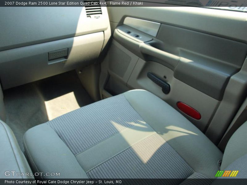Flame Red / Khaki 2007 Dodge Ram 2500 Lone Star Edition Quad Cab 4x4