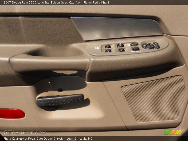 Flame Red / Khaki 2007 Dodge Ram 2500 Lone Star Edition Quad Cab 4x4
