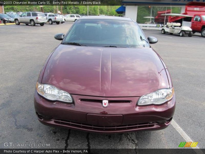 Berry Red Metallic / Ebony Black 2003 Chevrolet Monte Carlo SS