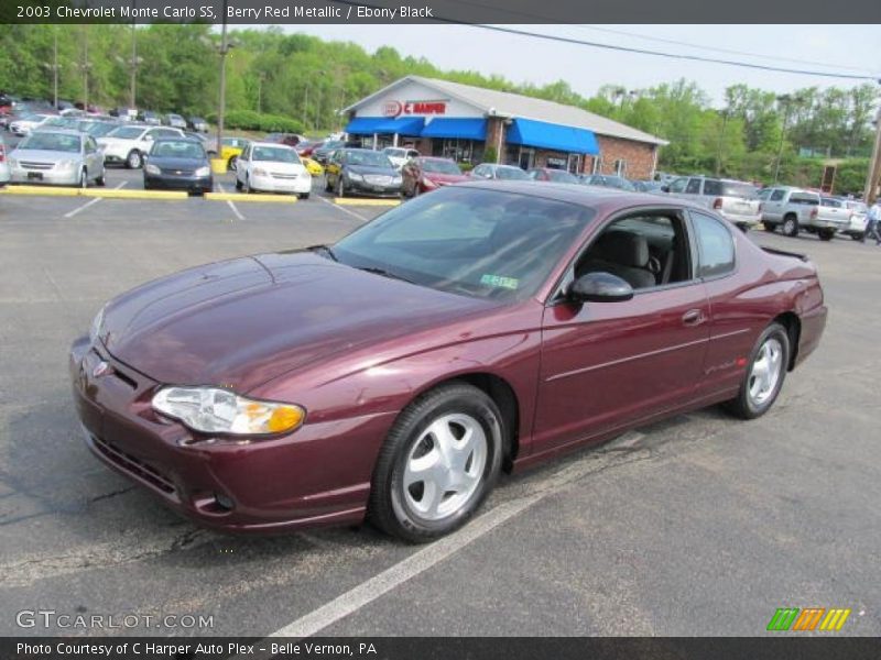 Berry Red Metallic / Ebony Black 2003 Chevrolet Monte Carlo SS