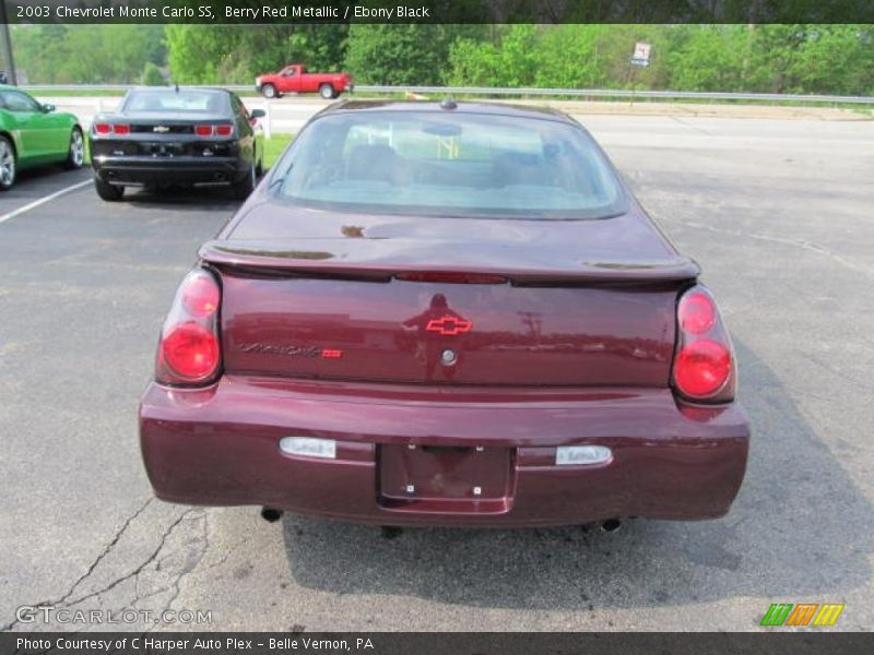Berry Red Metallic / Ebony Black 2003 Chevrolet Monte Carlo SS