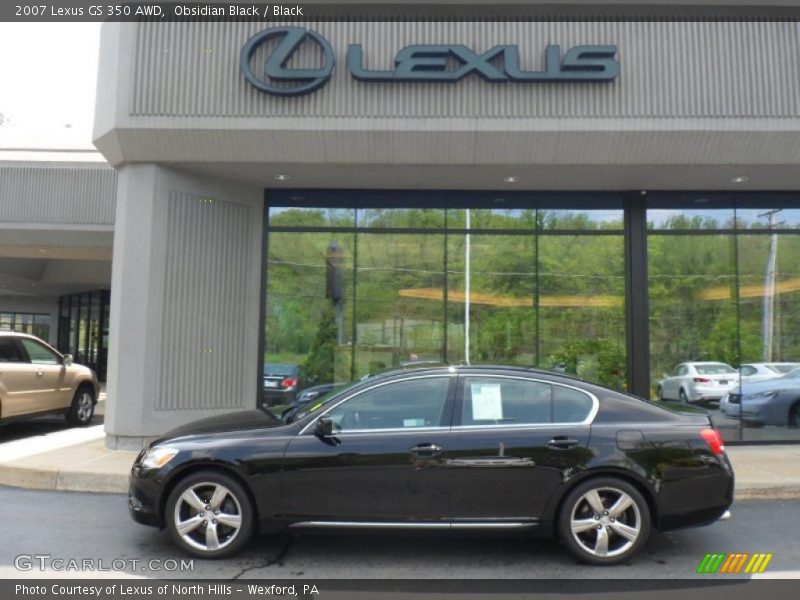 Obsidian Black / Black 2007 Lexus GS 350 AWD