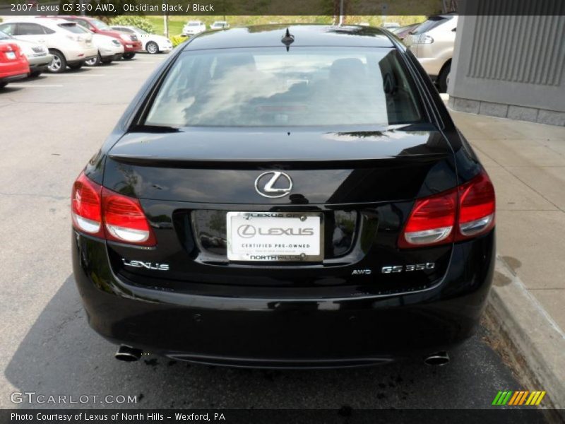 Obsidian Black / Black 2007 Lexus GS 350 AWD