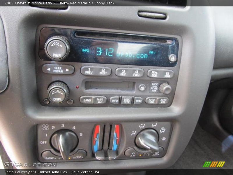 Berry Red Metallic / Ebony Black 2003 Chevrolet Monte Carlo SS
