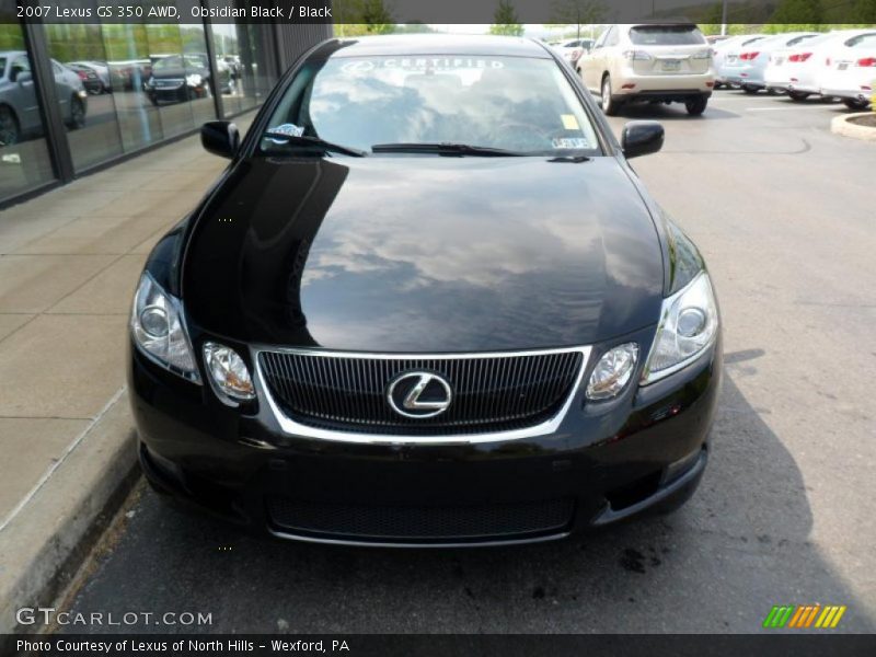 Obsidian Black / Black 2007 Lexus GS 350 AWD