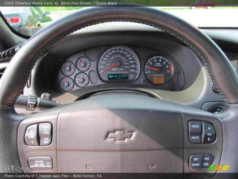 Berry Red Metallic / Ebony Black 2003 Chevrolet Monte Carlo SS