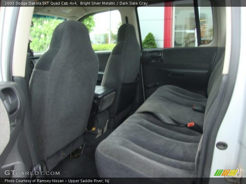 Bright Silver Metallic / Dark Slate Gray 2003 Dodge Dakota SXT Quad Cab 4x4