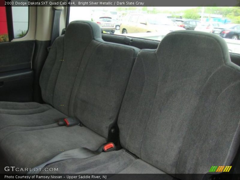 Bright Silver Metallic / Dark Slate Gray 2003 Dodge Dakota SXT Quad Cab 4x4