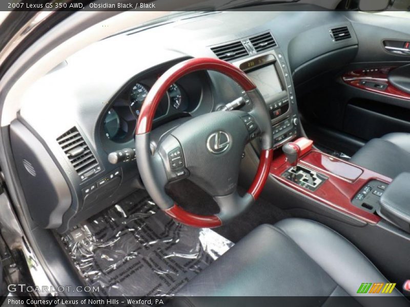 Obsidian Black / Black 2007 Lexus GS 350 AWD