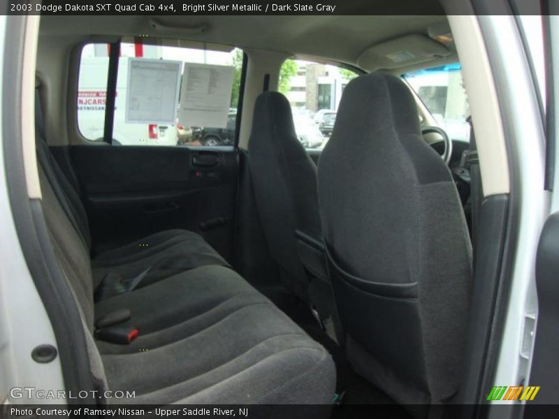 Bright Silver Metallic / Dark Slate Gray 2003 Dodge Dakota SXT Quad Cab 4x4