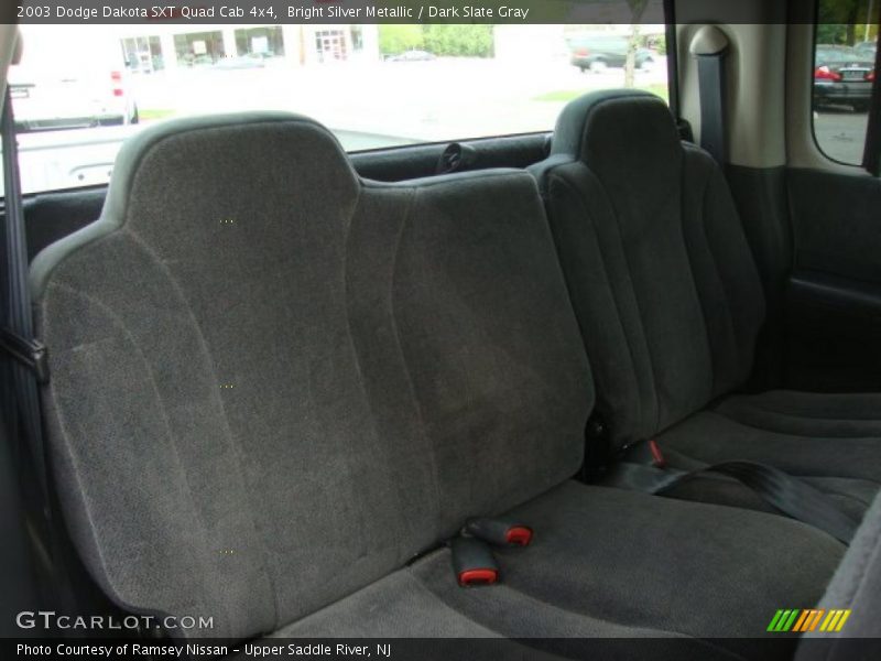 Bright Silver Metallic / Dark Slate Gray 2003 Dodge Dakota SXT Quad Cab 4x4