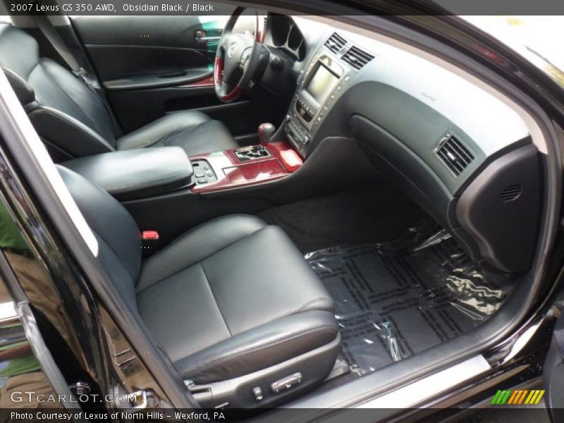 Obsidian Black / Black 2007 Lexus GS 350 AWD