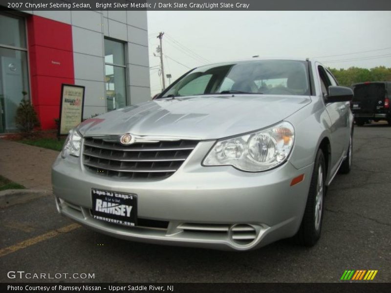 Bright Silver Metallic / Dark Slate Gray/Light Slate Gray 2007 Chrysler Sebring Sedan