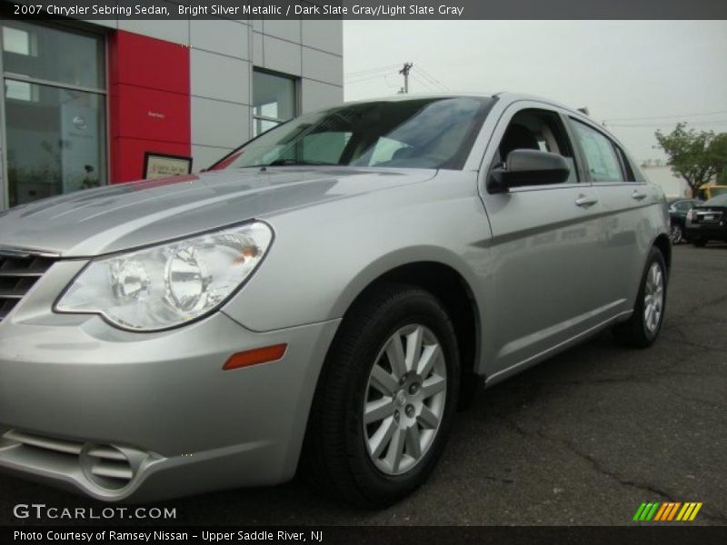 Bright Silver Metallic / Dark Slate Gray/Light Slate Gray 2007 Chrysler Sebring Sedan
