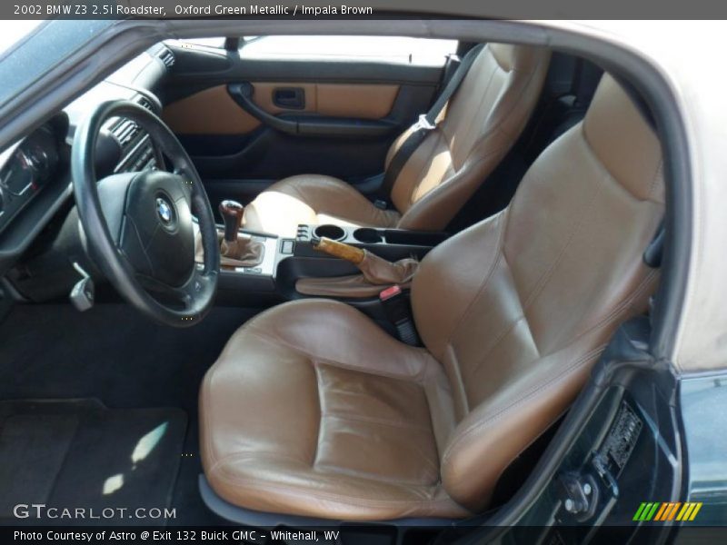  2002 Z3 2.5i Roadster Impala Brown Interior