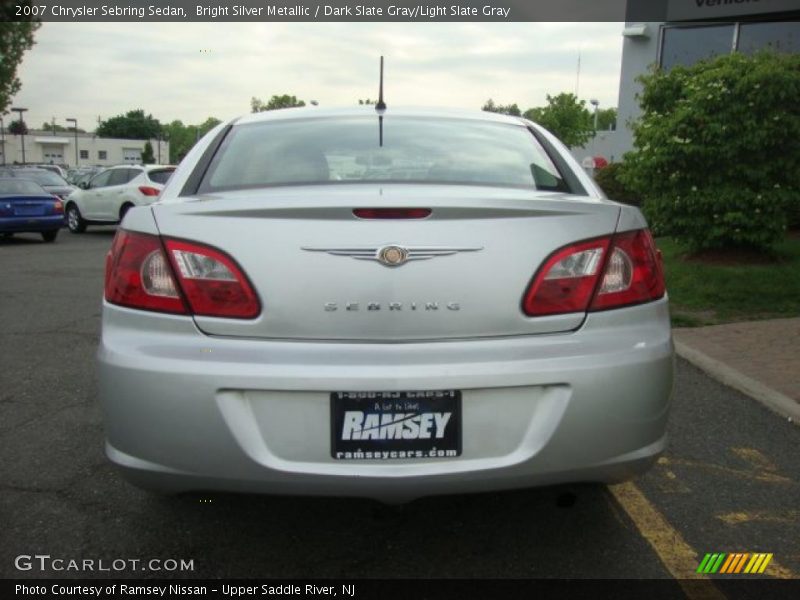 Bright Silver Metallic / Dark Slate Gray/Light Slate Gray 2007 Chrysler Sebring Sedan