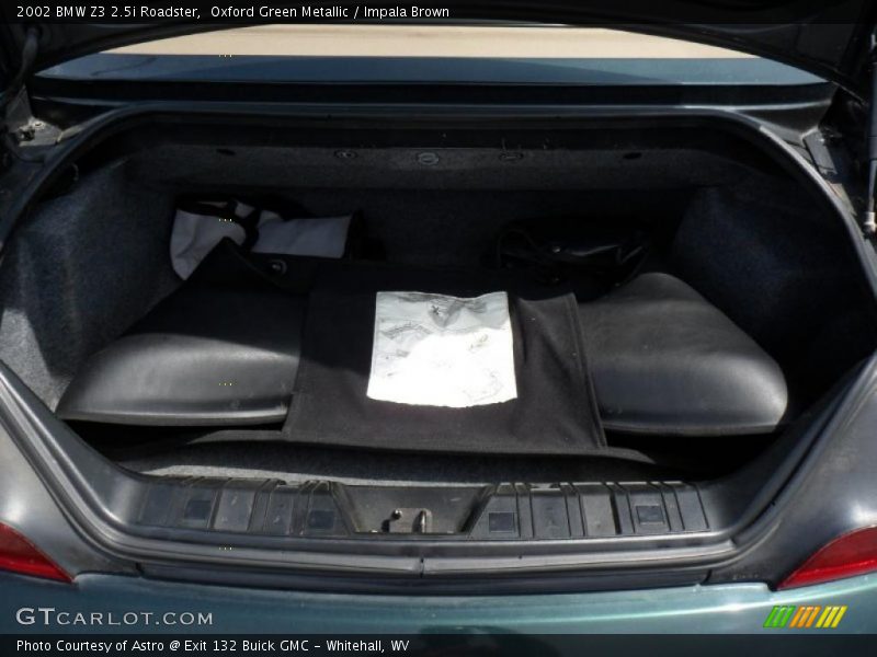  2002 Z3 2.5i Roadster Trunk