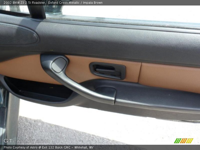 Oxford Green Metallic / Impala Brown 2002 BMW Z3 2.5i Roadster
