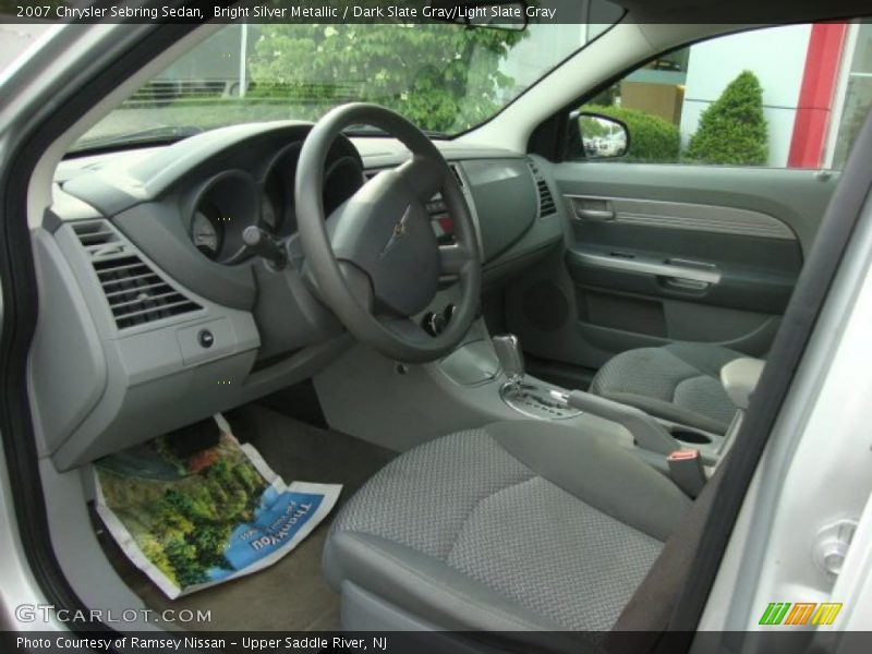 Bright Silver Metallic / Dark Slate Gray/Light Slate Gray 2007 Chrysler Sebring Sedan