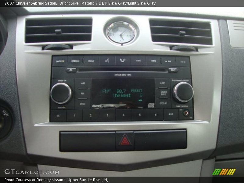 Bright Silver Metallic / Dark Slate Gray/Light Slate Gray 2007 Chrysler Sebring Sedan