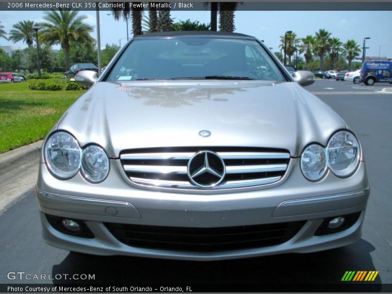 Pewter Metallic / Black 2006 Mercedes-Benz CLK 350 Cabriolet