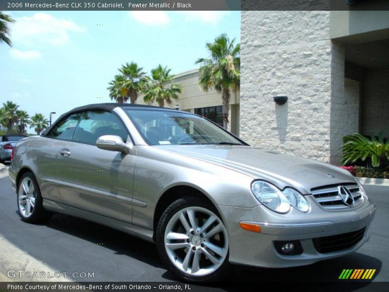 Pewter Metallic / Black 2006 Mercedes-Benz CLK 350 Cabriolet