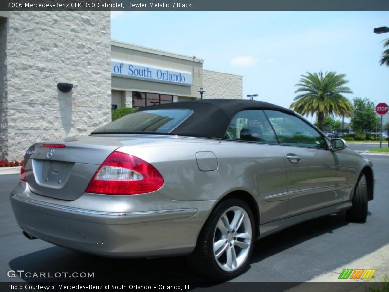Pewter Metallic / Black 2006 Mercedes-Benz CLK 350 Cabriolet