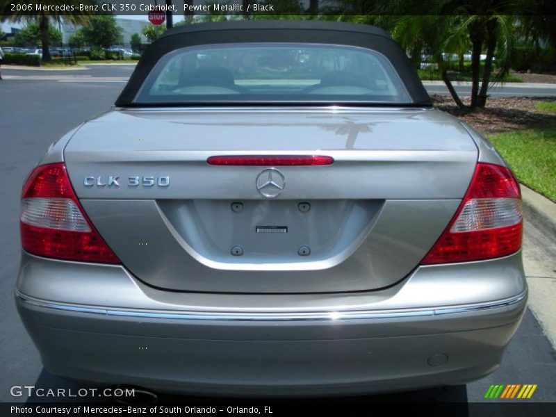 Pewter Metallic / Black 2006 Mercedes-Benz CLK 350 Cabriolet