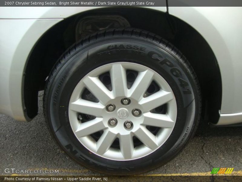 Bright Silver Metallic / Dark Slate Gray/Light Slate Gray 2007 Chrysler Sebring Sedan