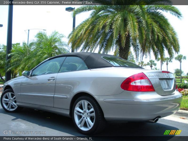 Pewter Metallic / Black 2006 Mercedes-Benz CLK 350 Cabriolet