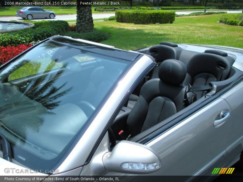 Pewter Metallic / Black 2006 Mercedes-Benz CLK 350 Cabriolet