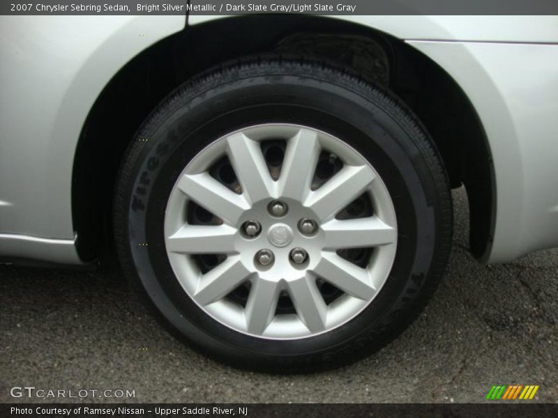 Bright Silver Metallic / Dark Slate Gray/Light Slate Gray 2007 Chrysler Sebring Sedan